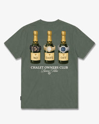 BARON FILOU T-SHIRT OVERSIZED BACKPRINT BOTTLES AND WATCHES GROEN