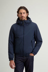 WOOLRICH JAS MICRO RIPSTOP HOODED JACKET D-BLAUW