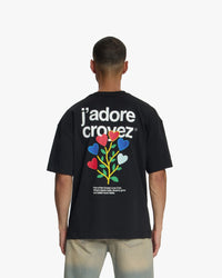 CROYEZ T-SHIRT J-ADORE T-SHIRT ZWART