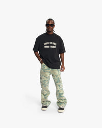 CROYEZ T-SHIRT APPLIQUE T-SHIRT ZWART