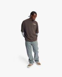 CROYEZ T-SHIRT MONTAGNE DOUBLE SLEEVE SHIRT BRUIN