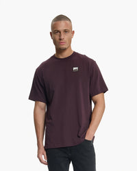 CROYEZ T-SHIRT PATCH T-SHIRT BORDEAUX