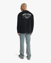 CROYEZ T-SHIRT STUDIO DEPT LONGSLEEVE T-SHIRT ZWART