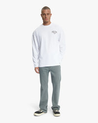 CROYEZ T-SHIRT STUDIO DEPT LONGSLEEVE T-SHIRT WIT