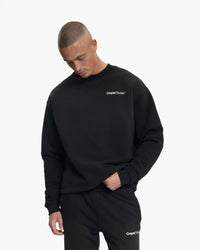 CROYEZ SWEATER STUDIO FADED SWEATER ZWART