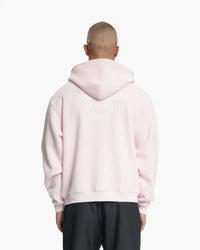 CROYEZ SWEATER STUDIO DAMAGED ZIP HOODIE ROZE