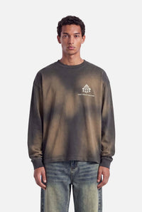 DONT WASTE CULTURE T-SHIRT FADE LONG SLEEVE D-GRIJS