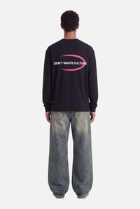 DONT WASTE CULTURE T-SHIRT TAVI ZWART