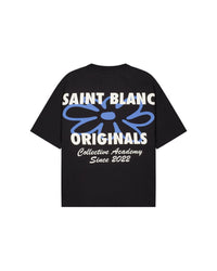 Saint Blanc T-SHIRT FLOWER T-SHIRT BLUE