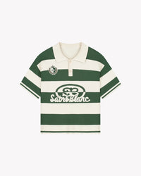 Saint Blanc POLO KNITTED CREST POLO WIT - GROEN