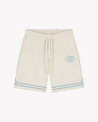 Saint Blanc SHORT KNITTED CREST POLO SHORT OFF WHITE