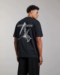 AEDEN T-SHIRT MONAS TEE ZWART