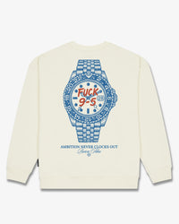 BARON FILOU SWEATER OVERSIZED BACKPRINT FUCK 9-5 SWEATER OFF WHITE