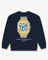 BARON FILOU SWEATER OVERSIZED BACKPRINT FUCK 9-5 SWEATER D-BLAUW