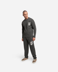 CROYEZ JOGGING BROEK FLUFFY ESSENCE KNIT SWEATPANTS D-GRIJS
