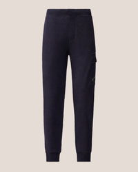 CP COMPANY JOGGING BROEK DIAGONAL RAISED FLEECH LENS D-BLAUW