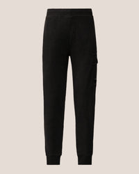 CP COMPANY JOGGING BROEK DIAGONAL RAISED FLEECH LENS ZWART