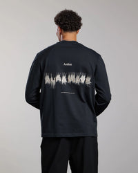 AEDEN T-SHIRT RYNX LONG-SLEEVE TEE ZWART