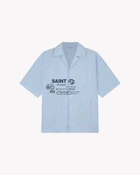 Saint Blanc SHIRT TRANSIT SHORT SLEEVE SHIRT BLAUW