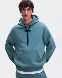 ON RUNNING JOGGING TOP FOCUS TECH HOODIE AQUA