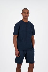 AIRFORCE T-SHIRT DYED T-SHIRT D-BLAUW