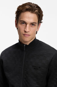 HUGO BOSS SWEATER SW_PS ICONS70 JACQFZ ZWART